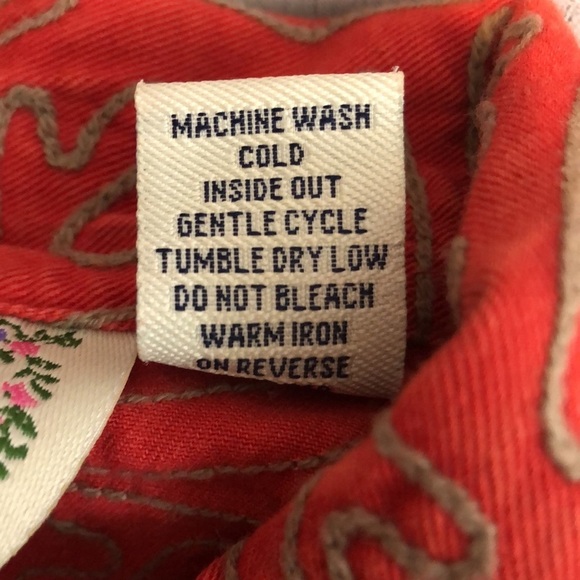 Tantrums Full Zipper Rustic Red Stitch Design Jacket Large - Picture 6 of 9